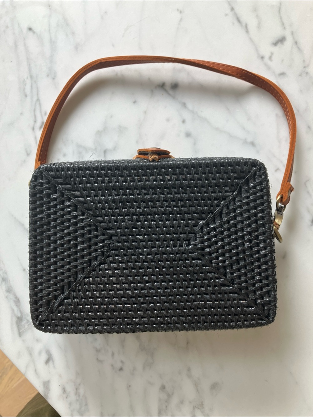 Black Rattan Bag - Picture 3 of 6